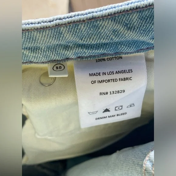 NWT GRLFRND The Harlow Coated High Rise Boot With Slit Lite Wash - Picture 4 of 16